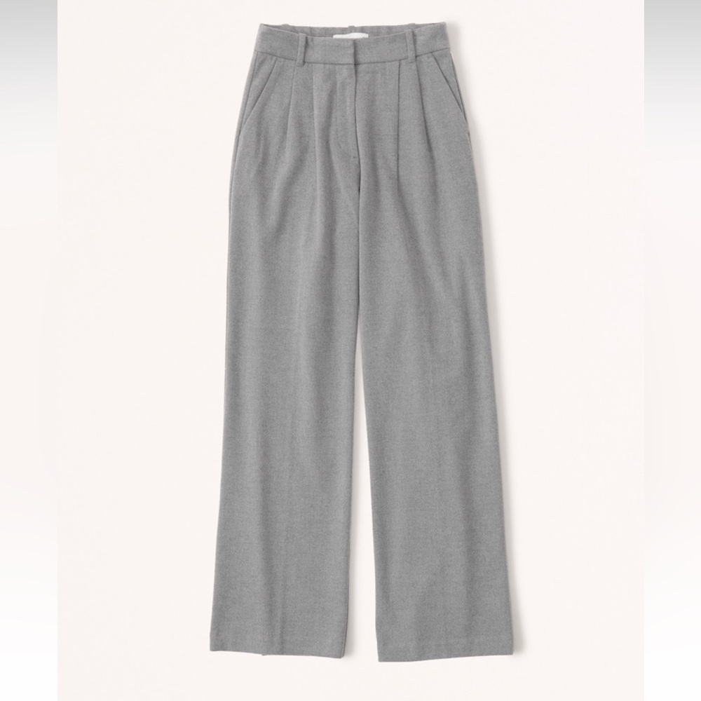 Tailored Brushed Suiting Wide Leg Pant